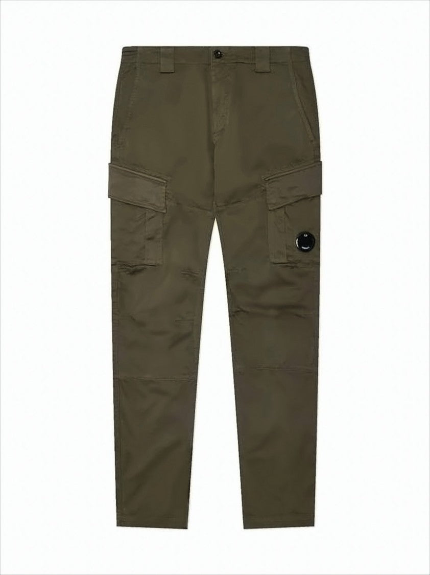 Utilitarian Straight Pants with Cargo Pockets