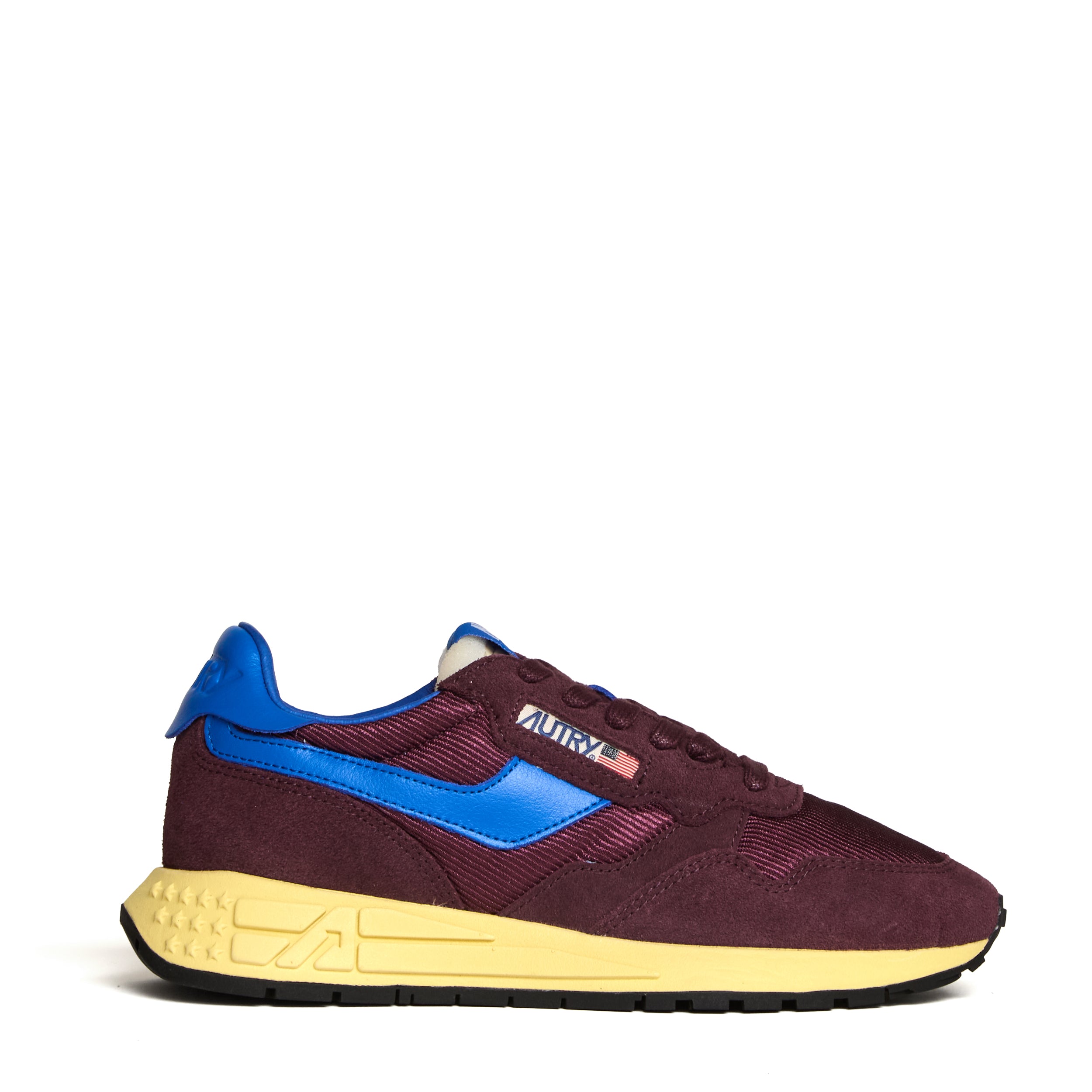 Taupe/Burgundy/Blue Reelwind Low Mesh