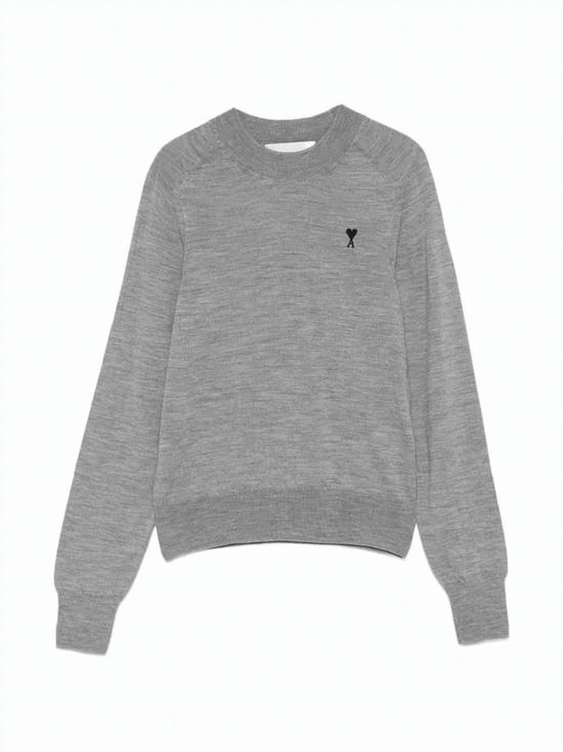 Blue Soft Wool Knit Raglan Sweater