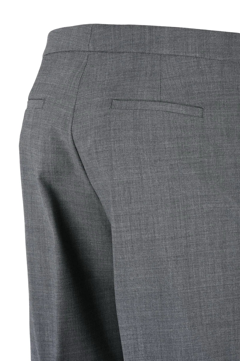 Wool Stretch Trousers - Grey