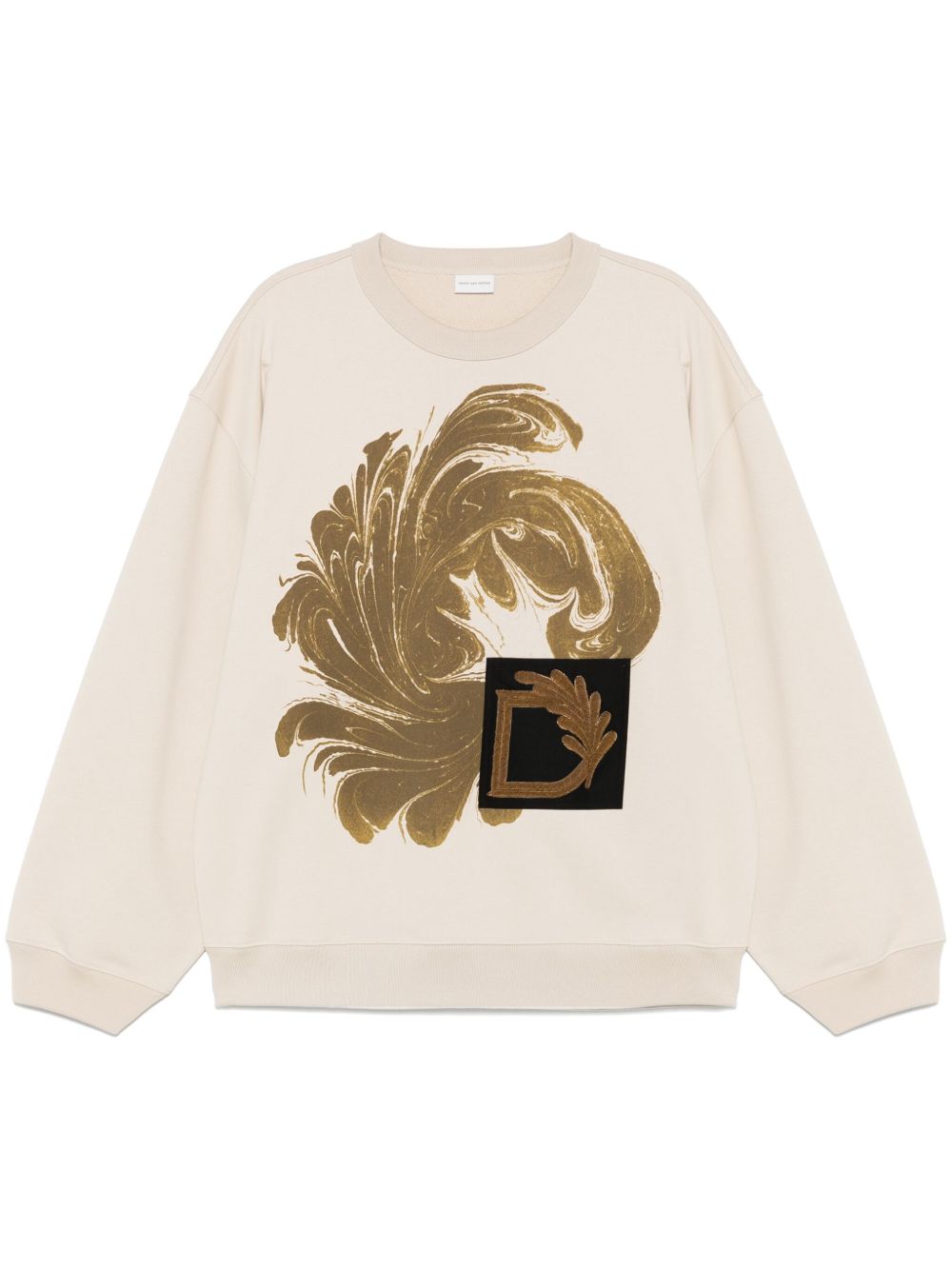 Long-Sleeved Crew Neck Sweatshirt