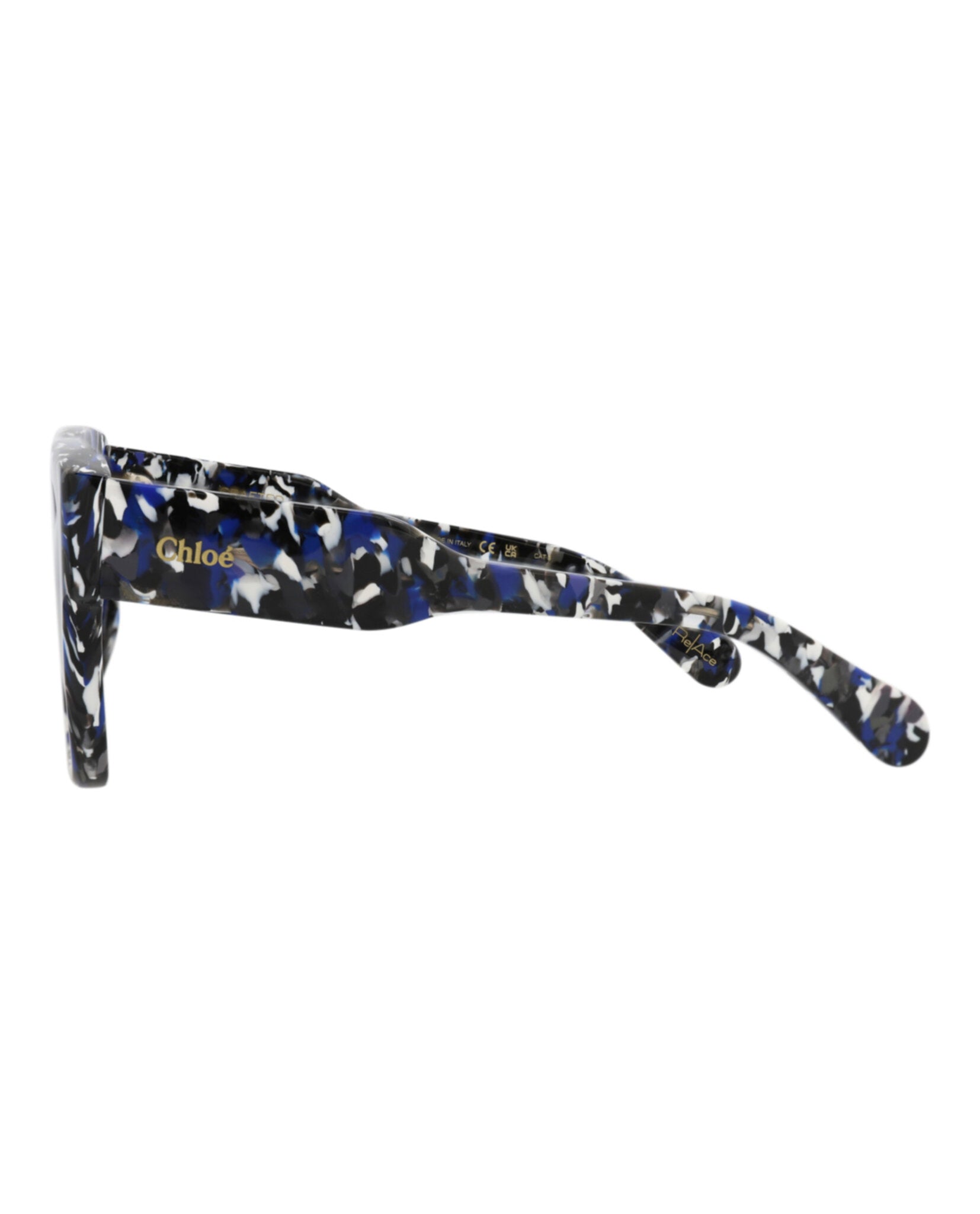 Square-Frame Recycled Acetate Sunglasses