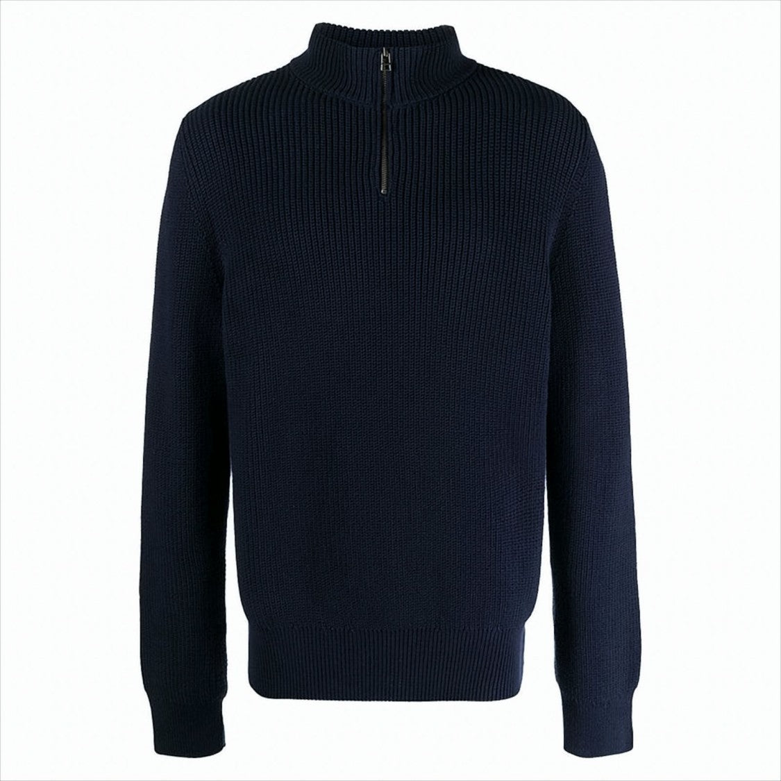 Ribbed Knit Turtleneck Sweater