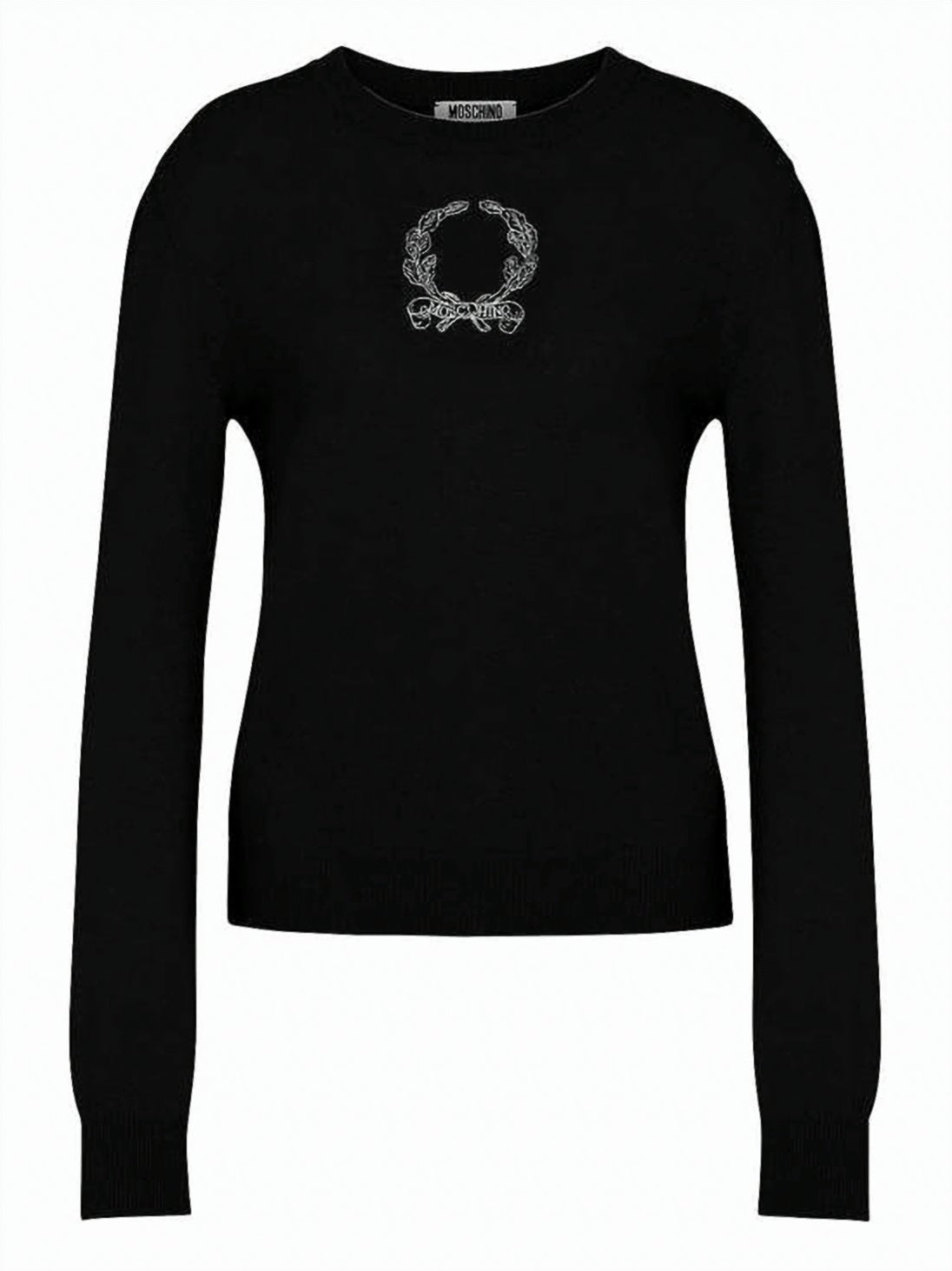 Fitted Long-Sleeved Black Knitwear