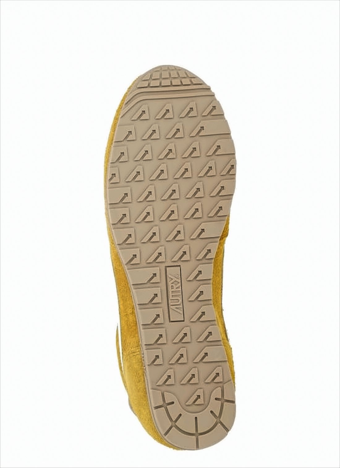 Mustard Yellow Suede Sneakers with White Accents