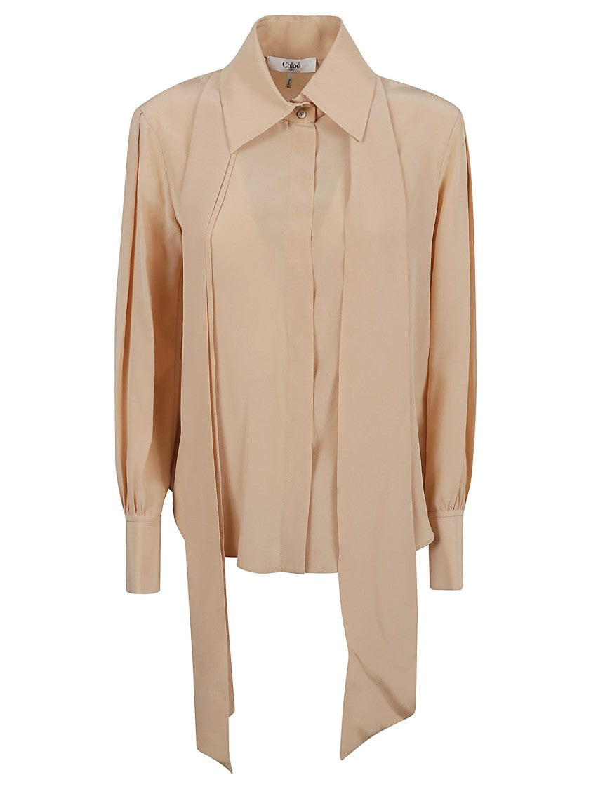 Silk Shirt With Classic Collar