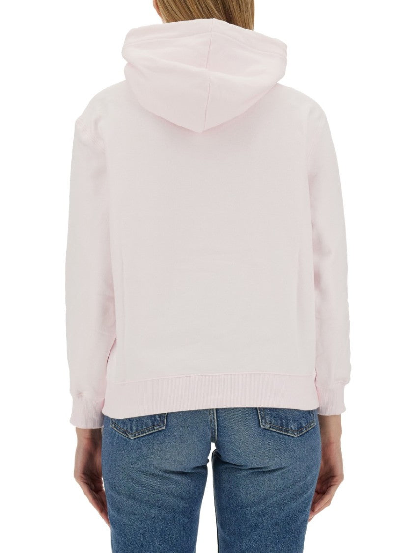 Relaxed Fit Cotton Sweatshirt With Front Print