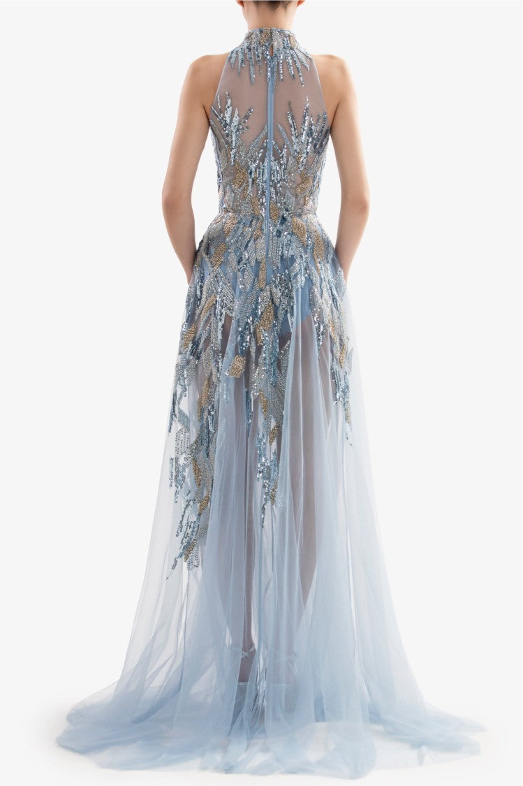 Long Embroidered Dress