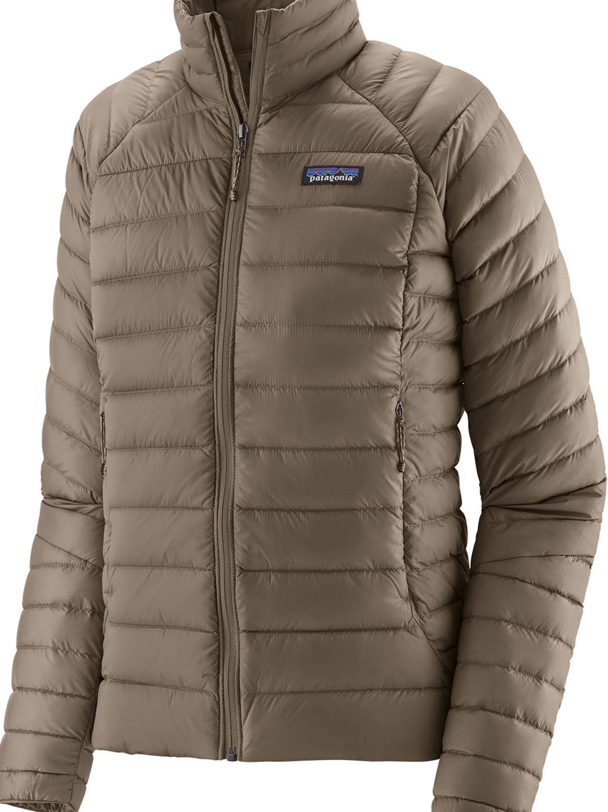 Lightweight Quilted Down Jacket With High Collar