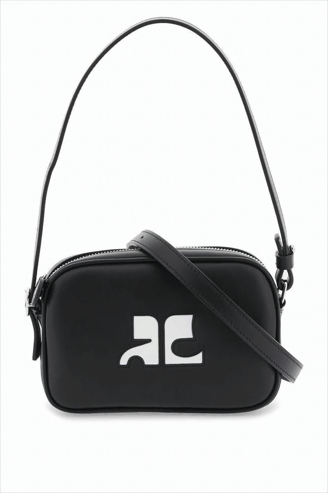 Rectangular Shoulder Bag with Bold Logo