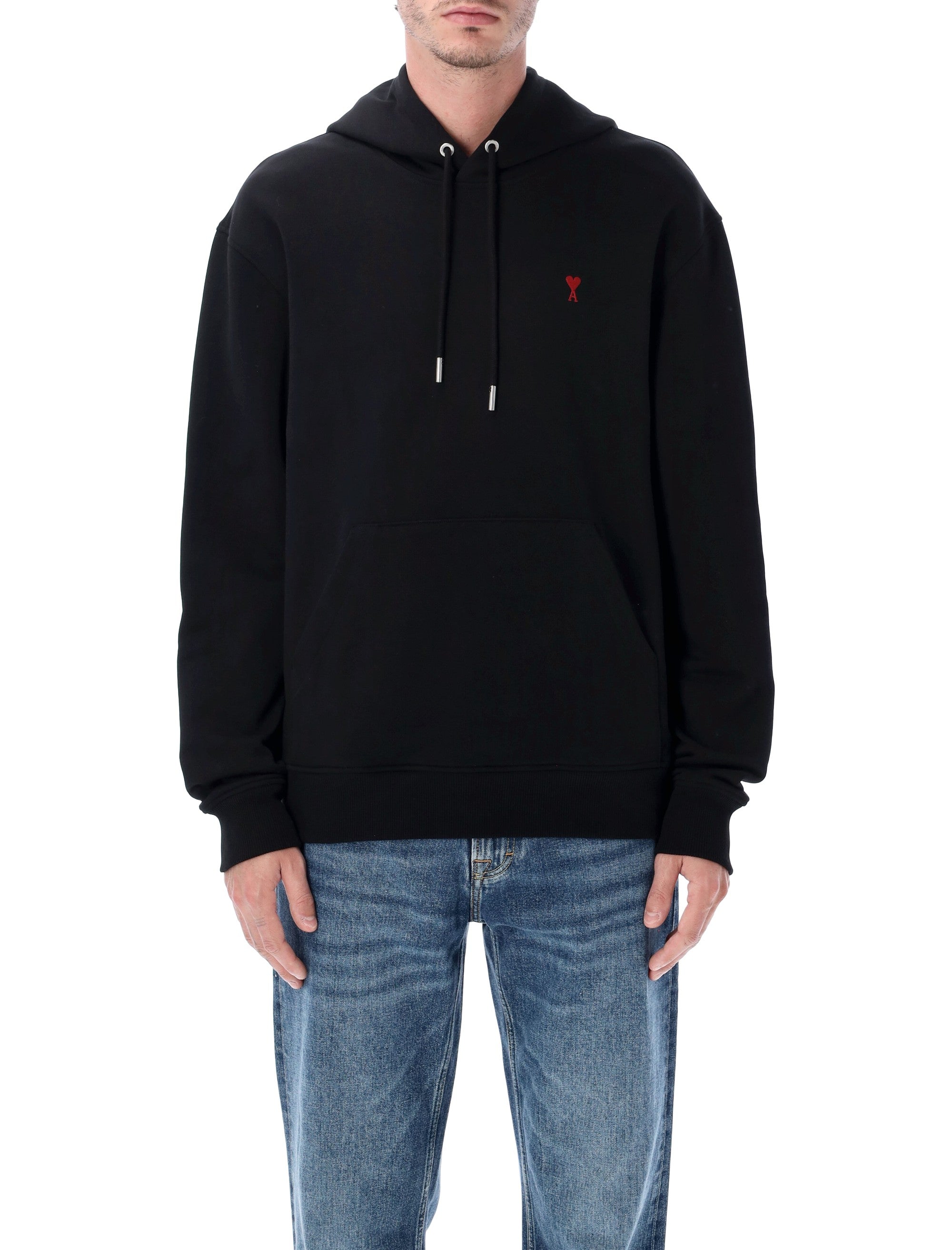 Relaxed-Fit Cotton Hoodie with Drawstring