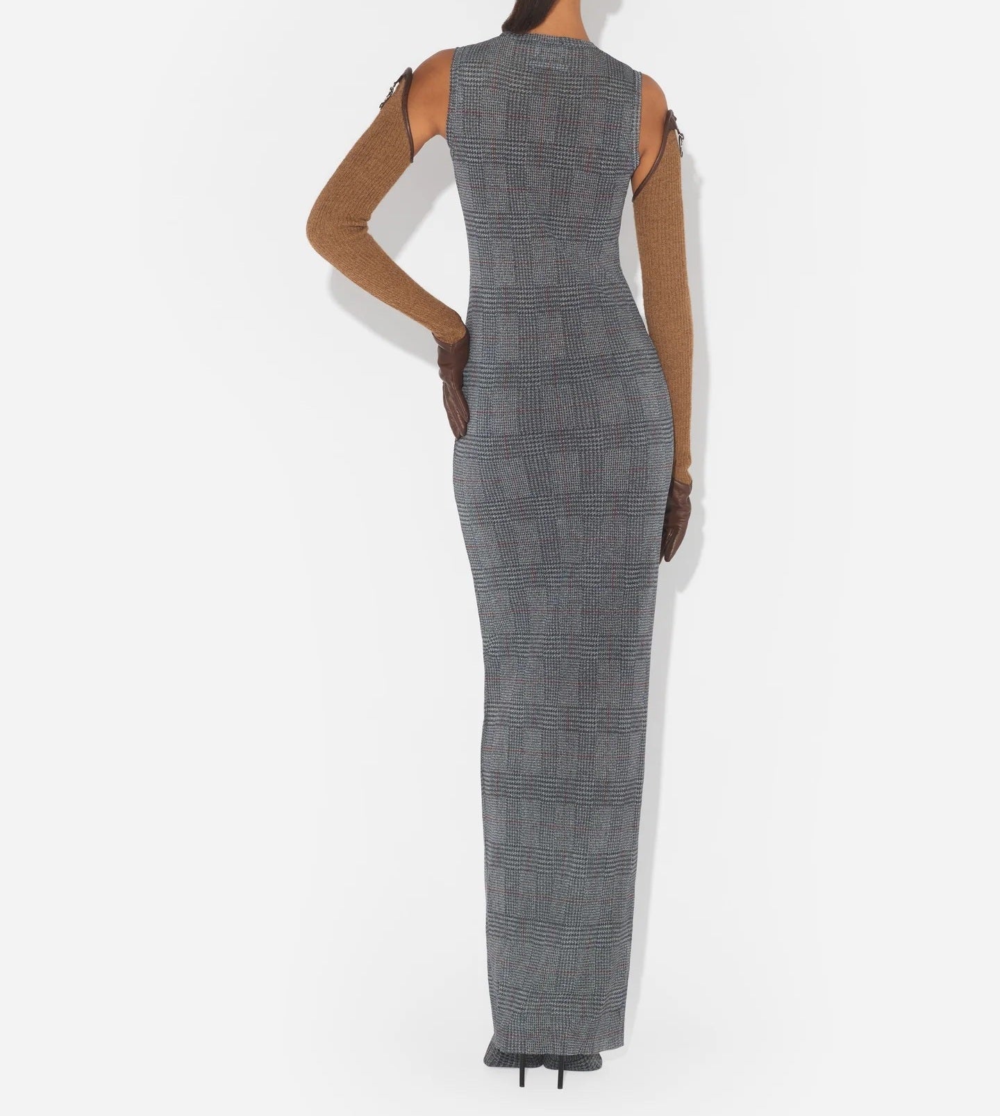 Long Grey Tulle Dress