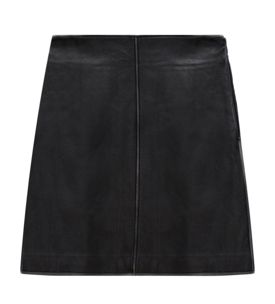 Short A-Line Skirt with Central Seam