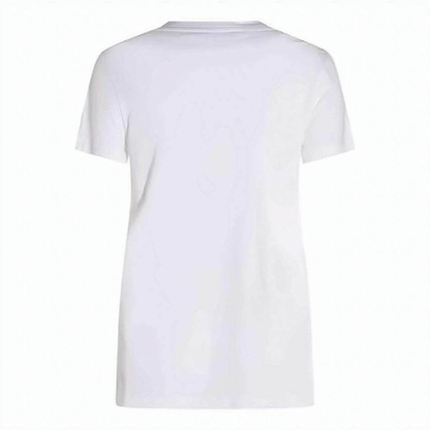 White Large Black Graphic Print T-Shirt