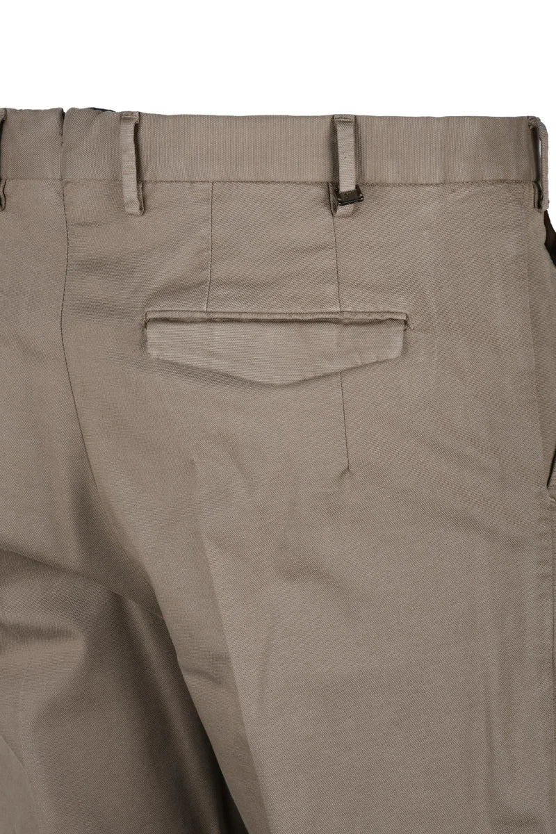 Men's Lyocell/Cotton Stretch Trousers - Turquoise