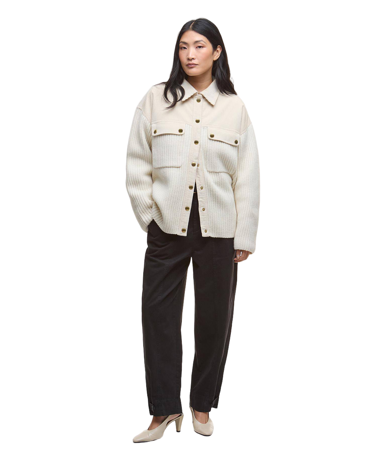 Maxine Knit Cardigan With Ribbed Textures