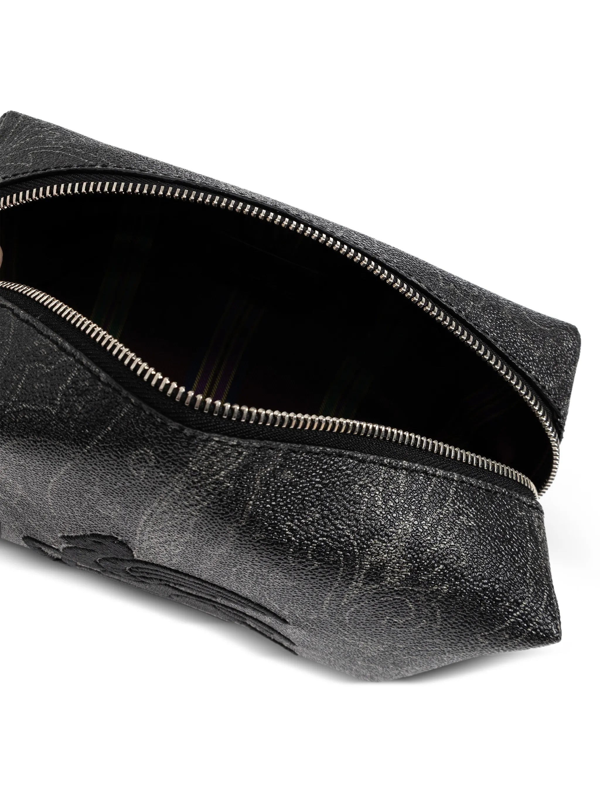 Rectangular Black Paisley 19,5X10X8 Wristlet Pouch