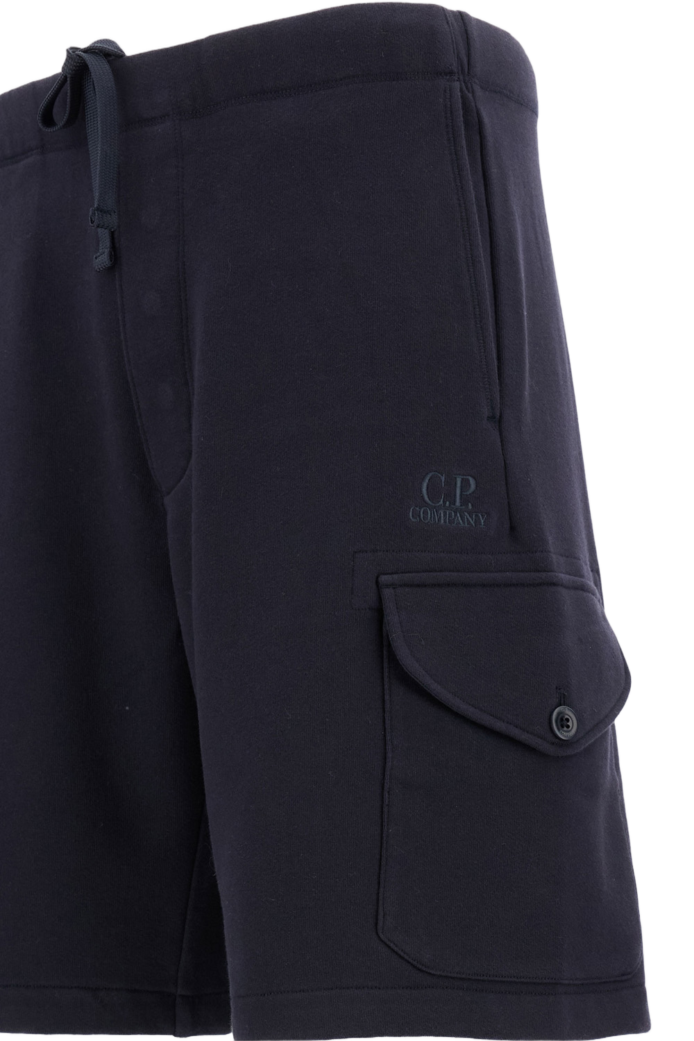 DIAGONAL RAISED FLEECE CARGO SWEATSHORTS