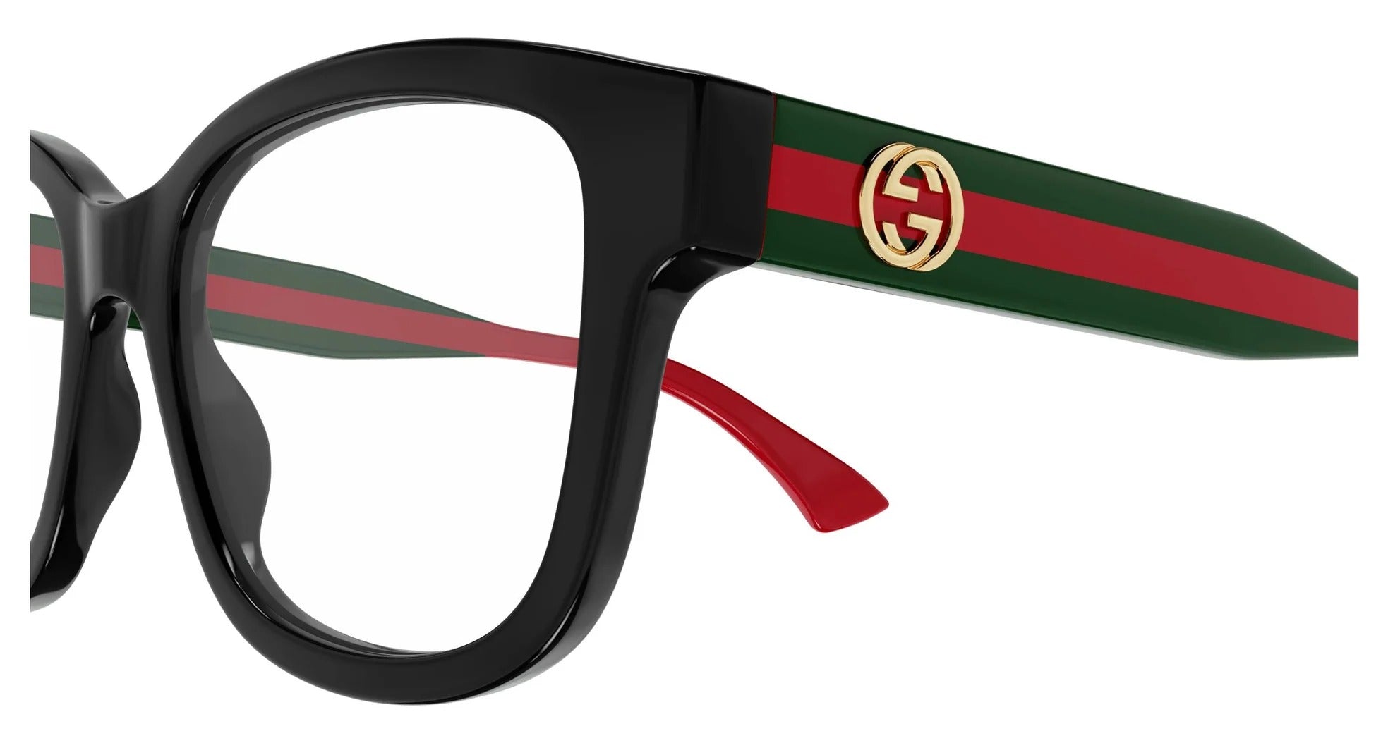 Eyeglasses GG1863O 001 black green transpare 51/19/145