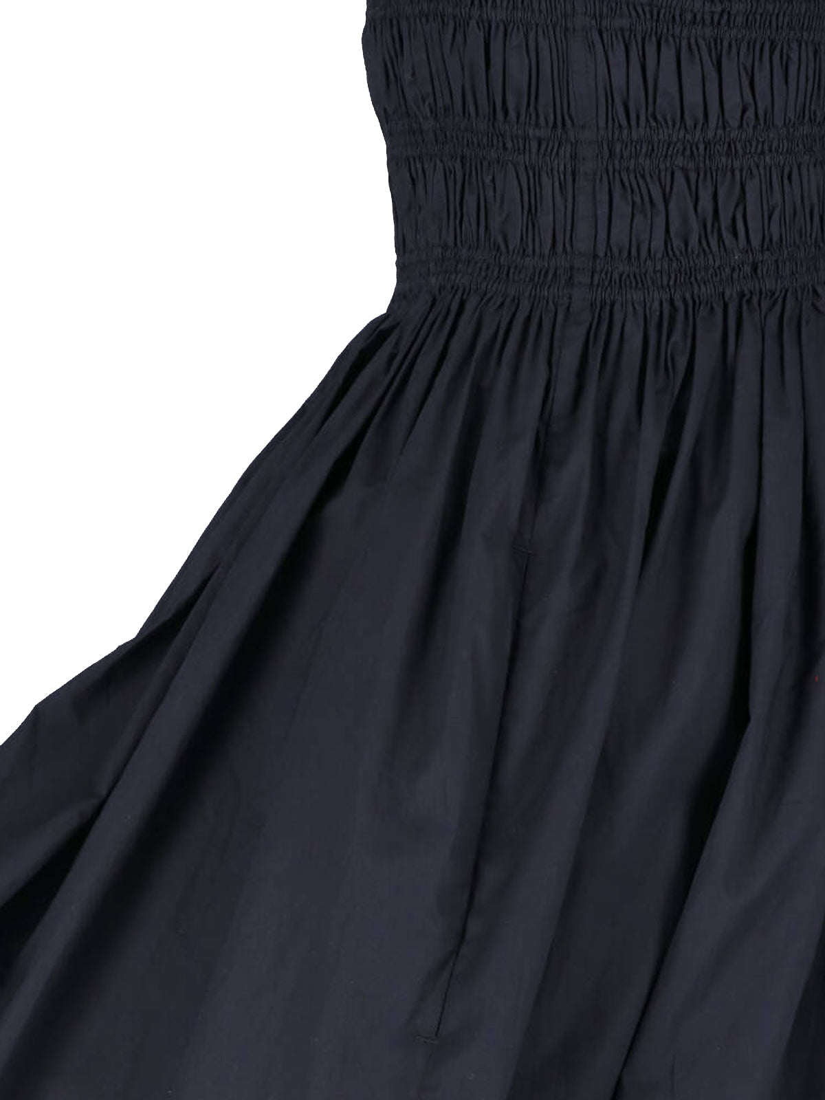 Black Fitted Ruched Bodice Mini Dress