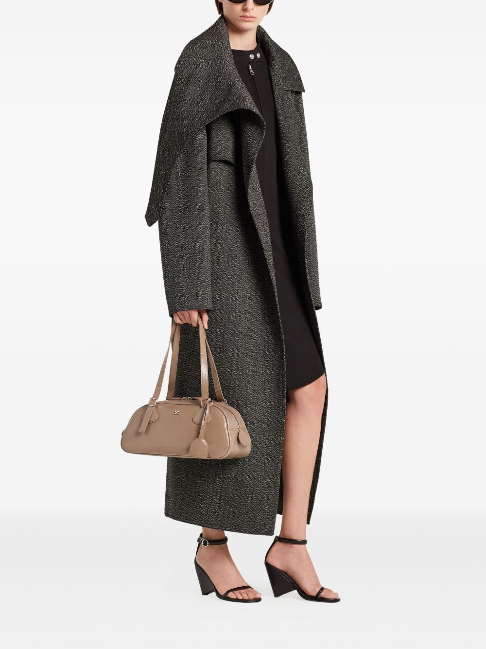 Beige Handbag with Adjustable Straps