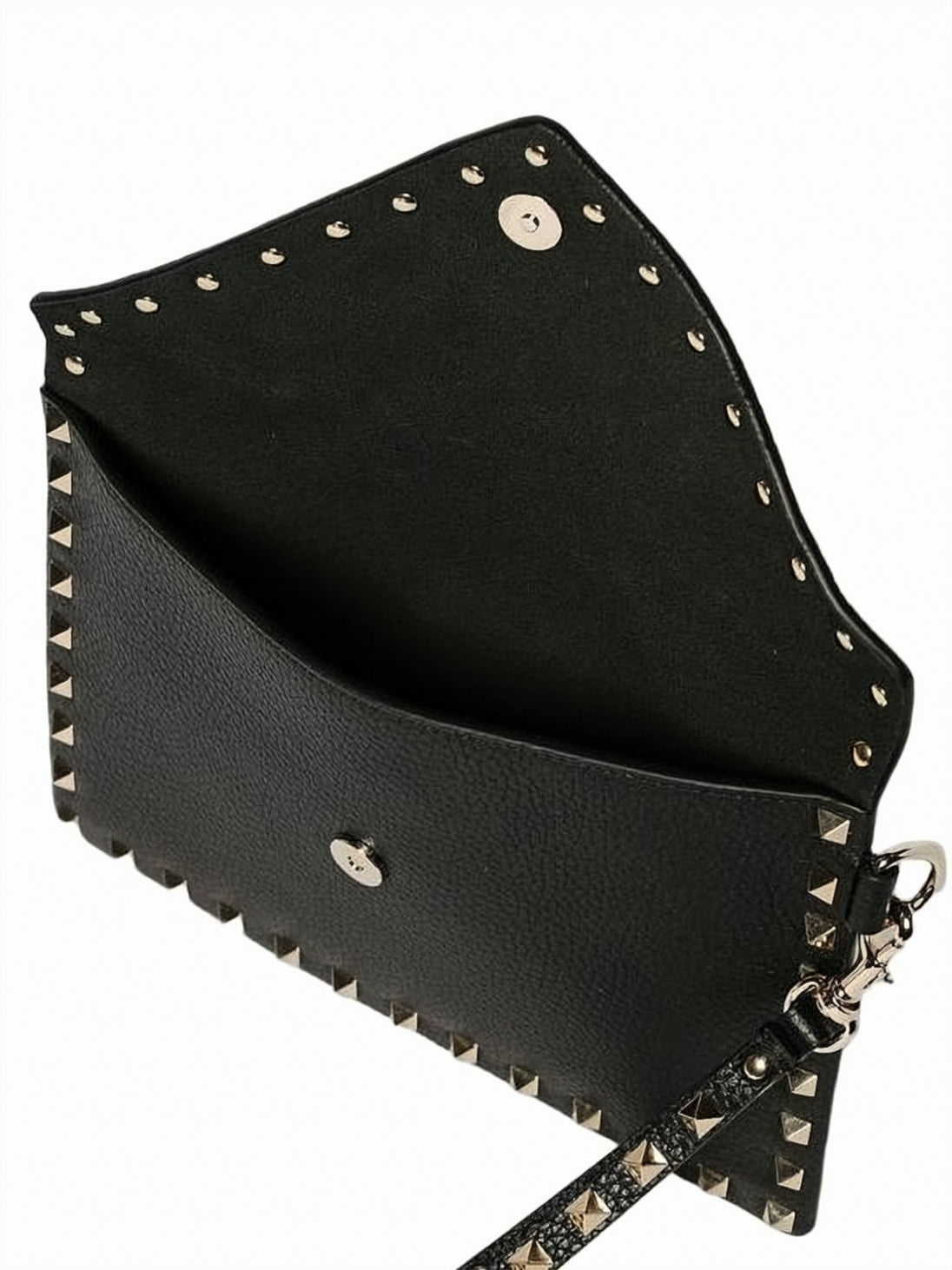 Textured Calf Leather Clutch