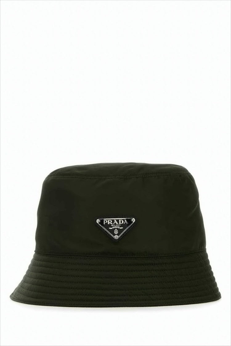 Recycled Polyamide Bucket Hat with Matte Finish and Logo Plaque