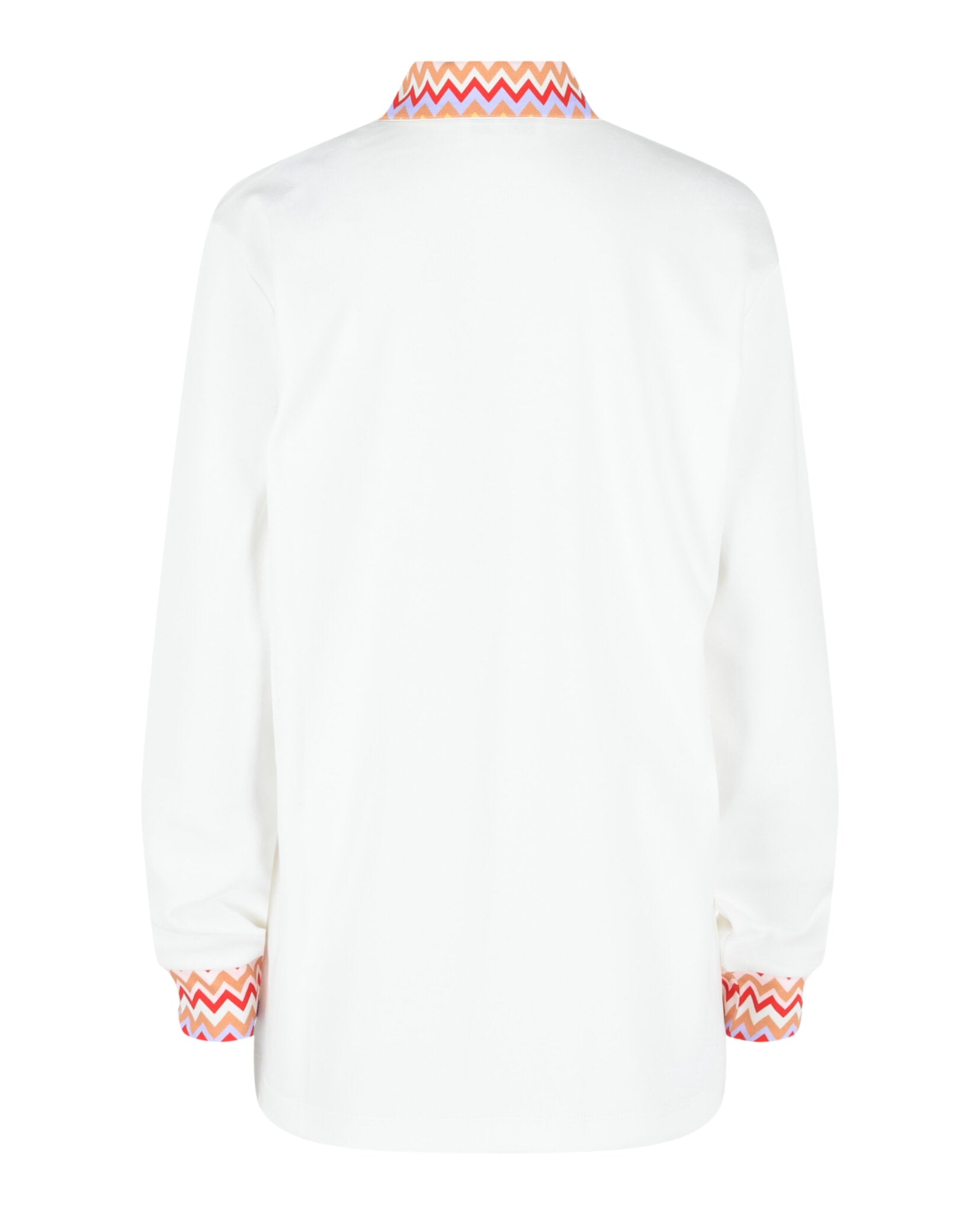 Polo Shirt With Zig Zag Details