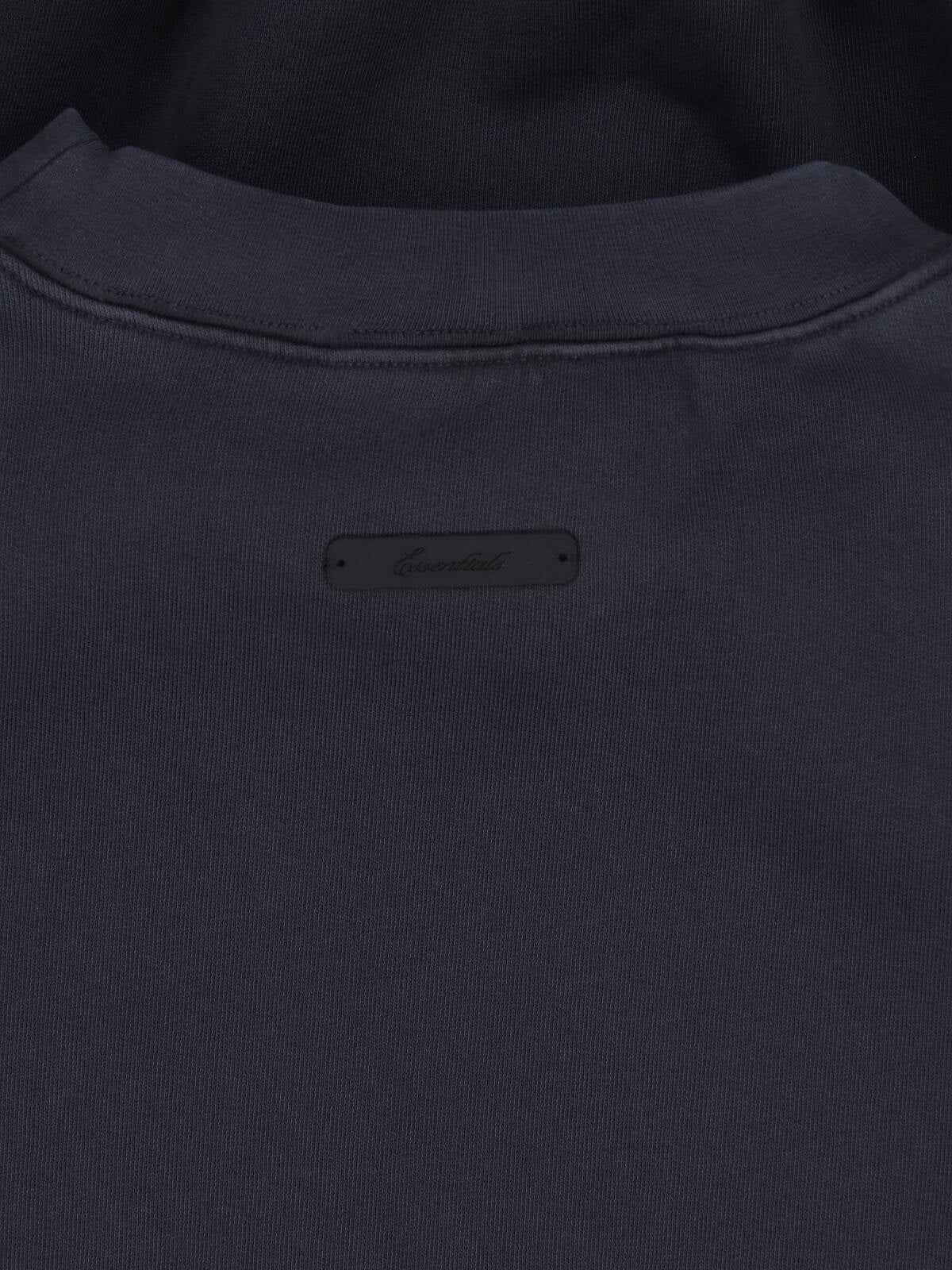 Black Relaxed Curved Logo Graphic Sweatshirt