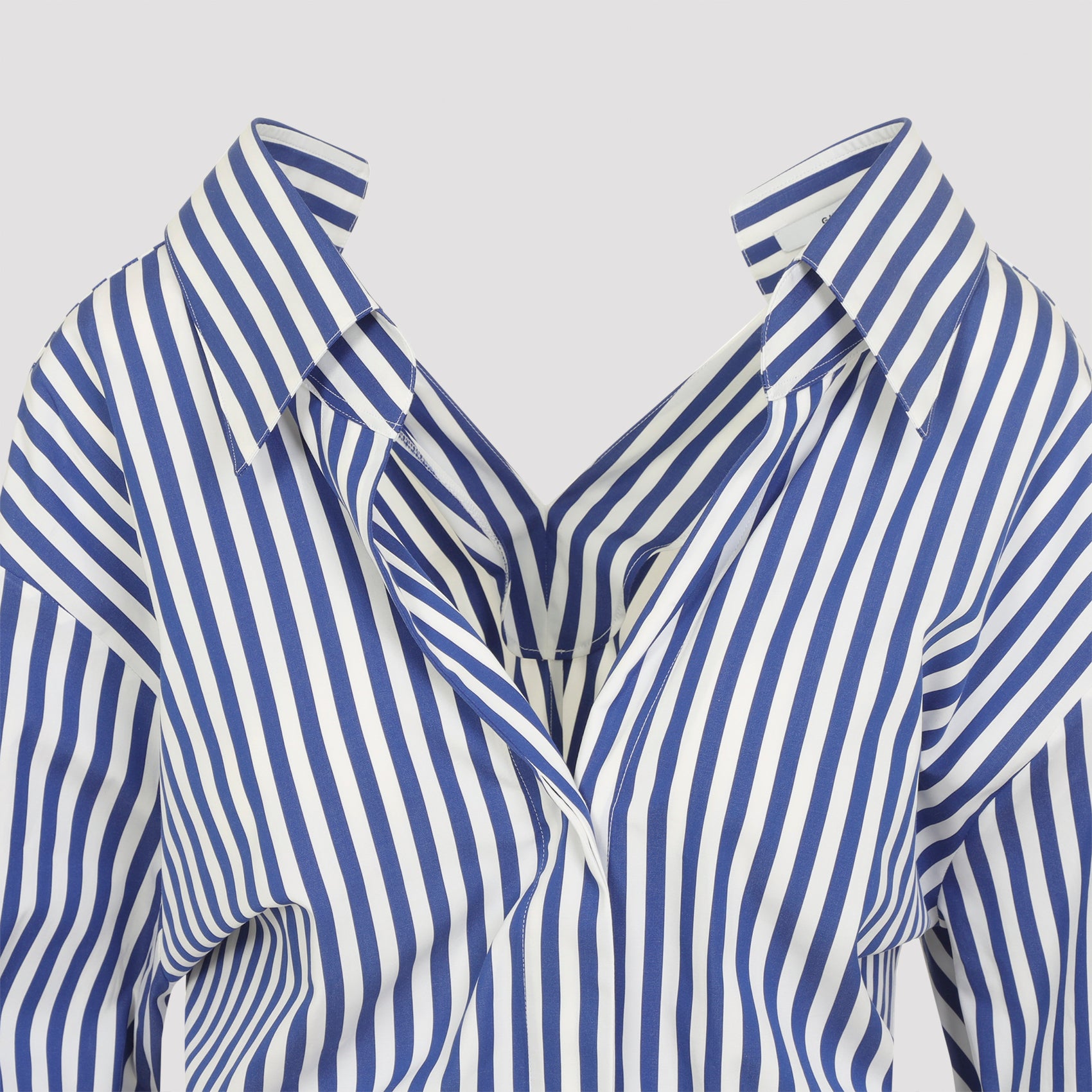 Vertical Stripe Long-Sleeved Top