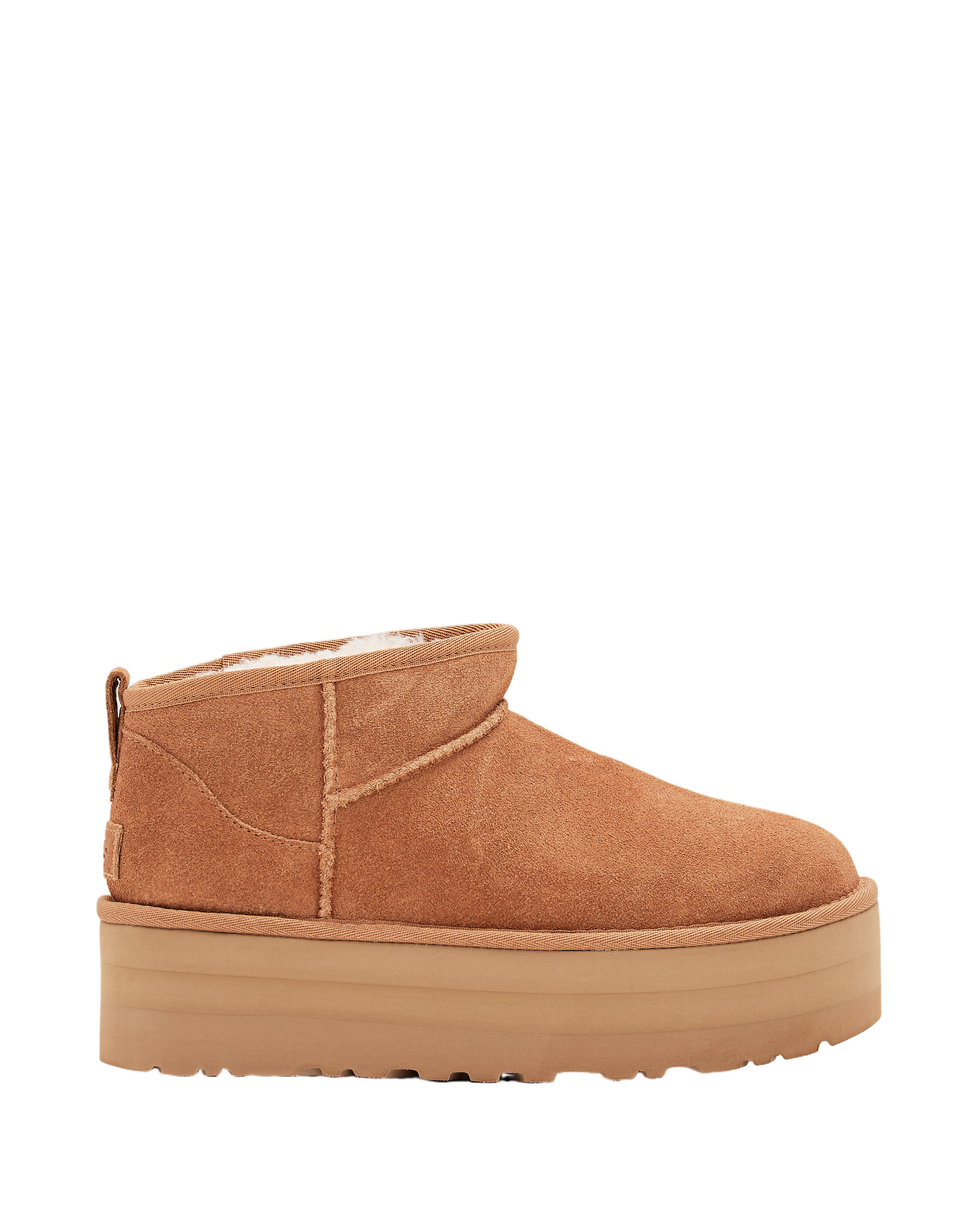 Brown W Classic Ultra Mini Platform Suede Boots