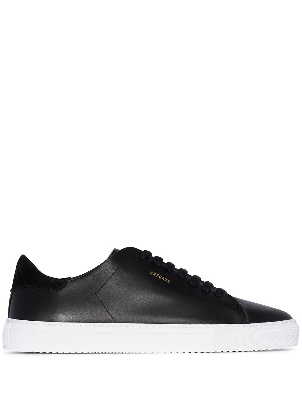 Black Leather Sneakers