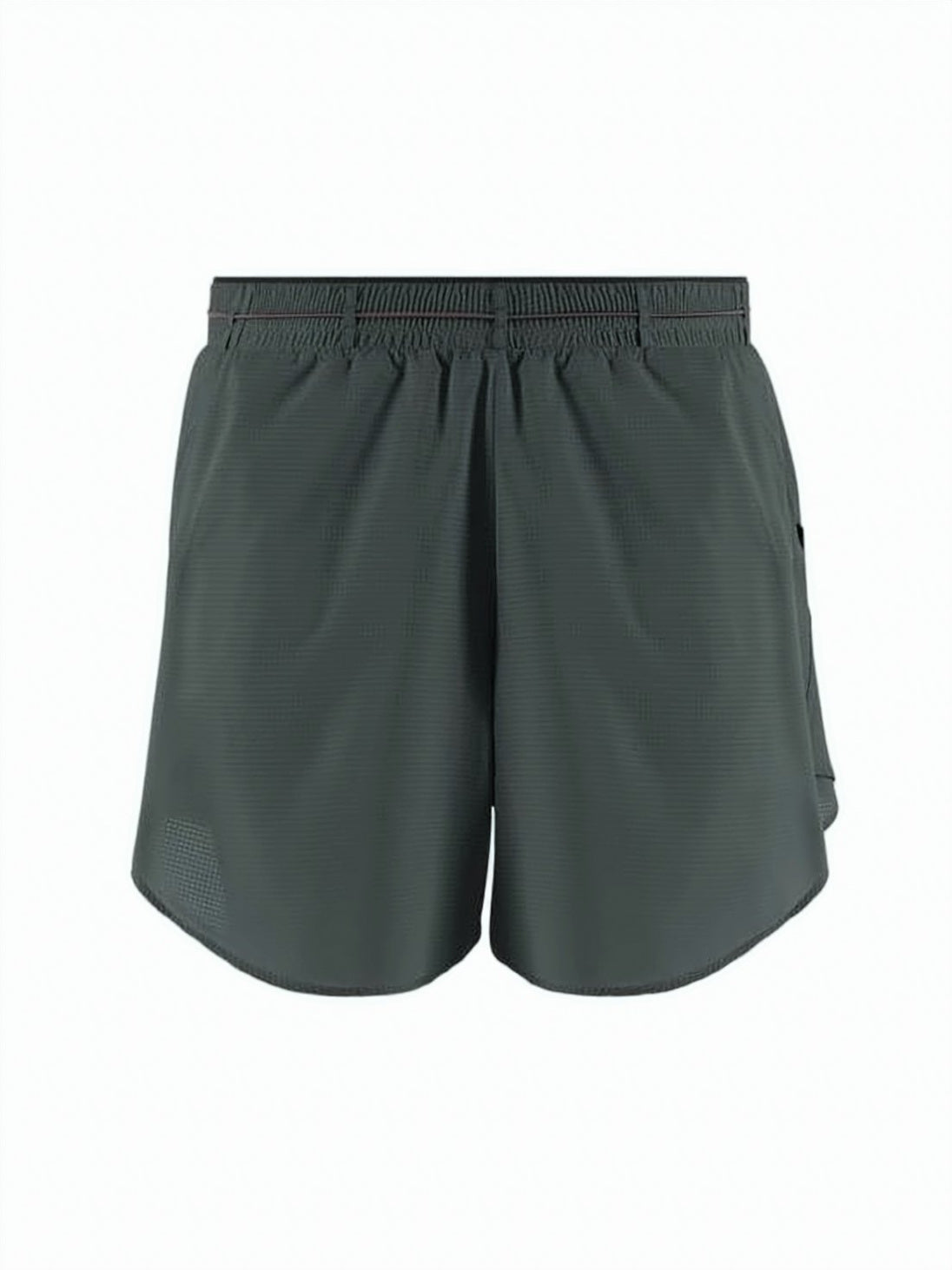 Tailored Grey Shorts with Adjustable Waistband and Signature Detail