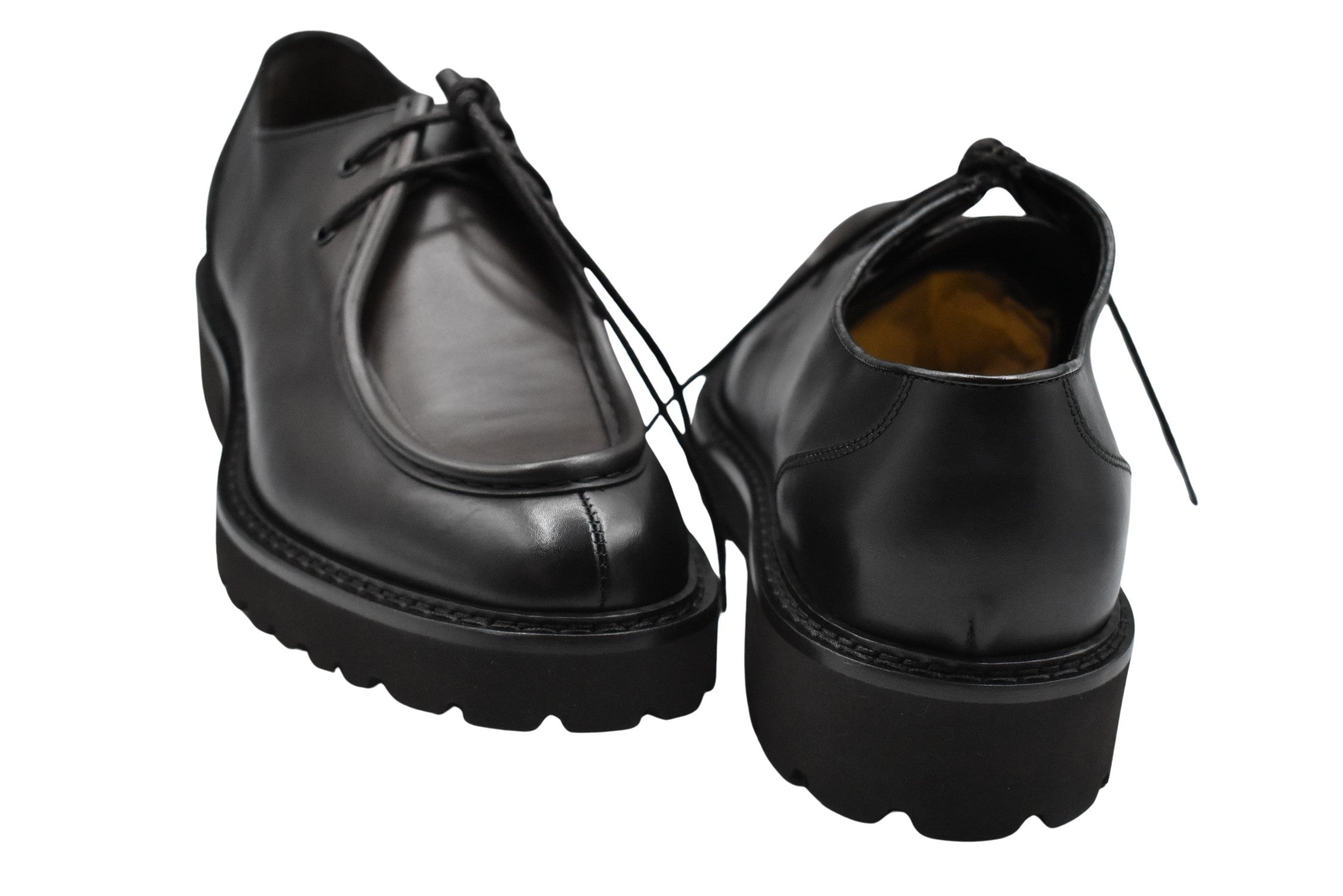 Brown Low Schuhe With Polished Leather Upper