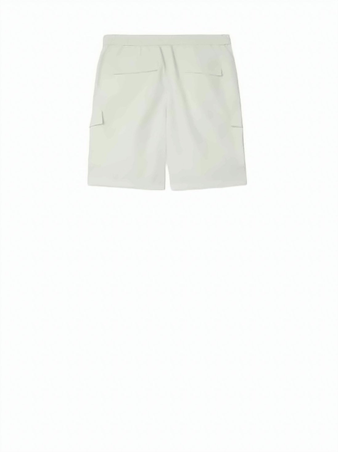 Neutrals Minimalist Elastic Waist Drawstring Shorts