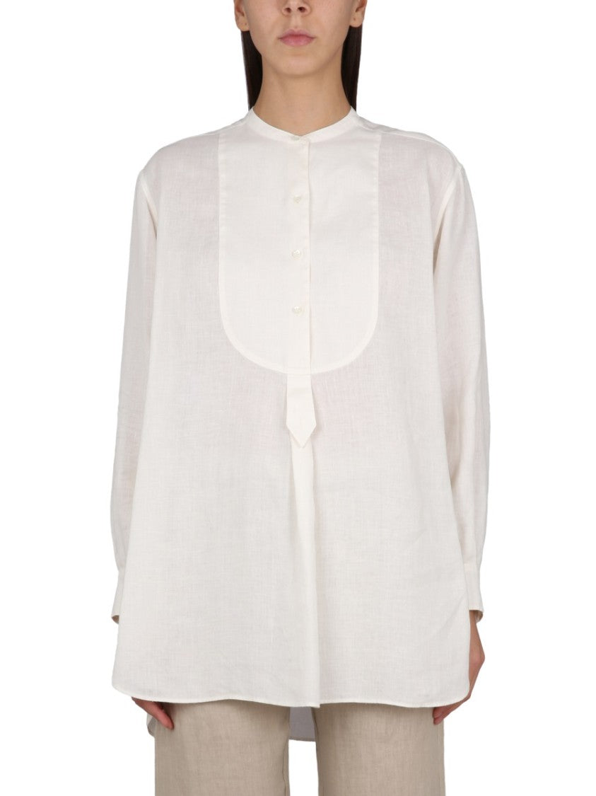 White Linen Tunic Shirt