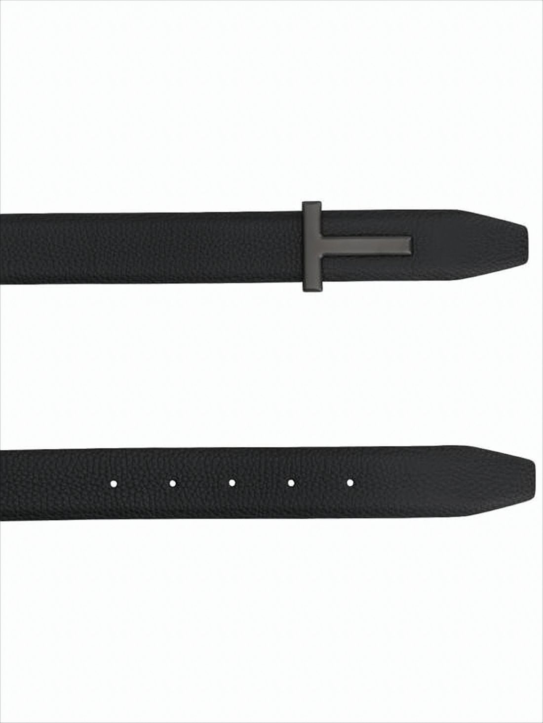 Textured Calf Leather Belt