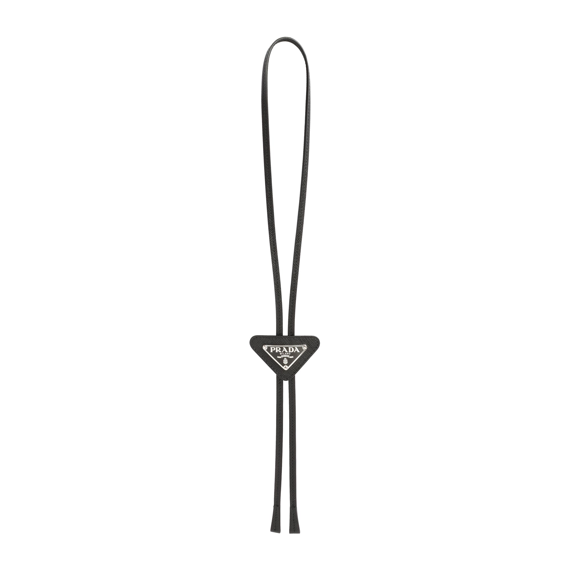 Black Calf Leather Bolo Tie