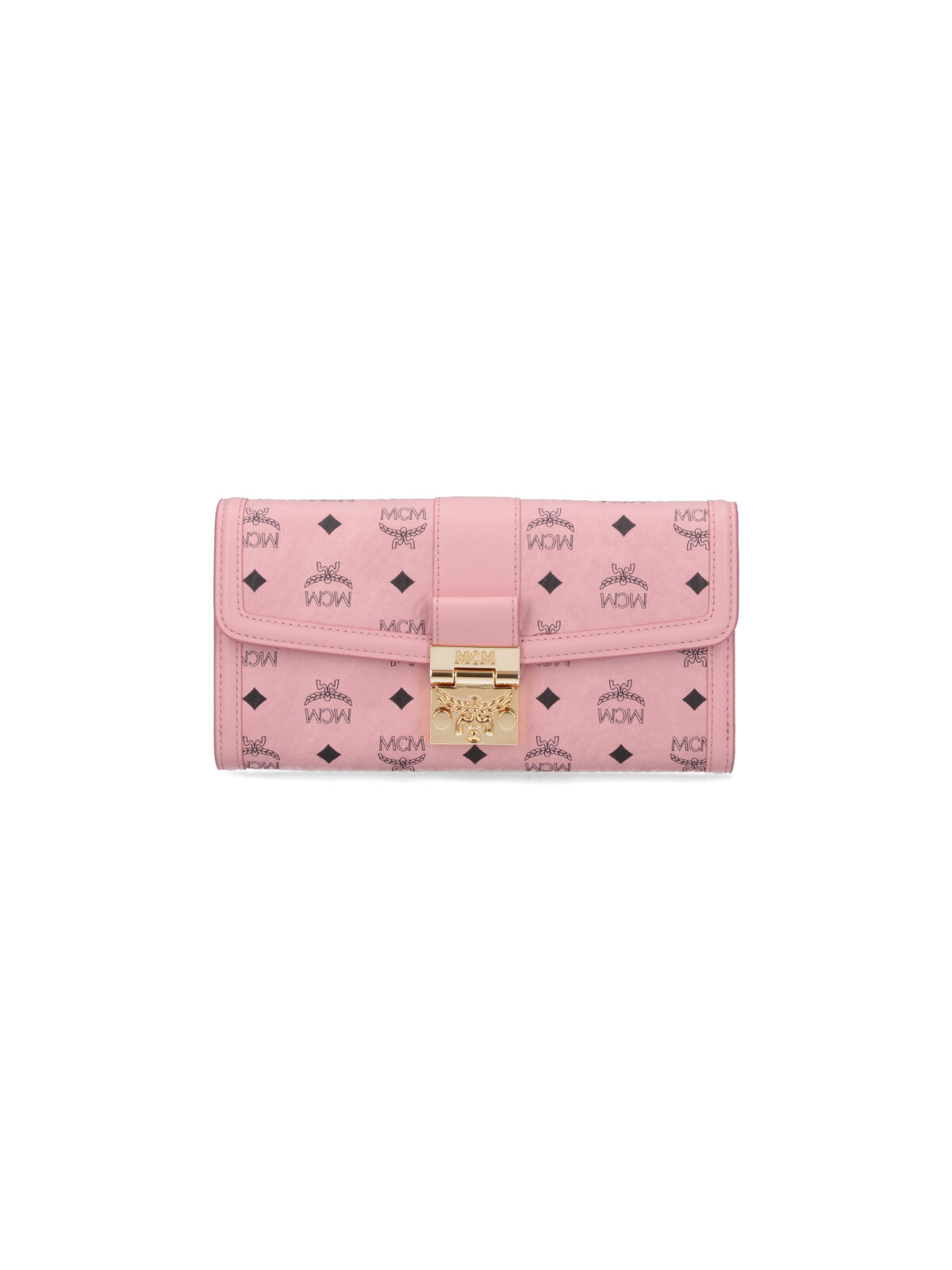 Tracy Chain Wallet In Pink "Visetos" Leather