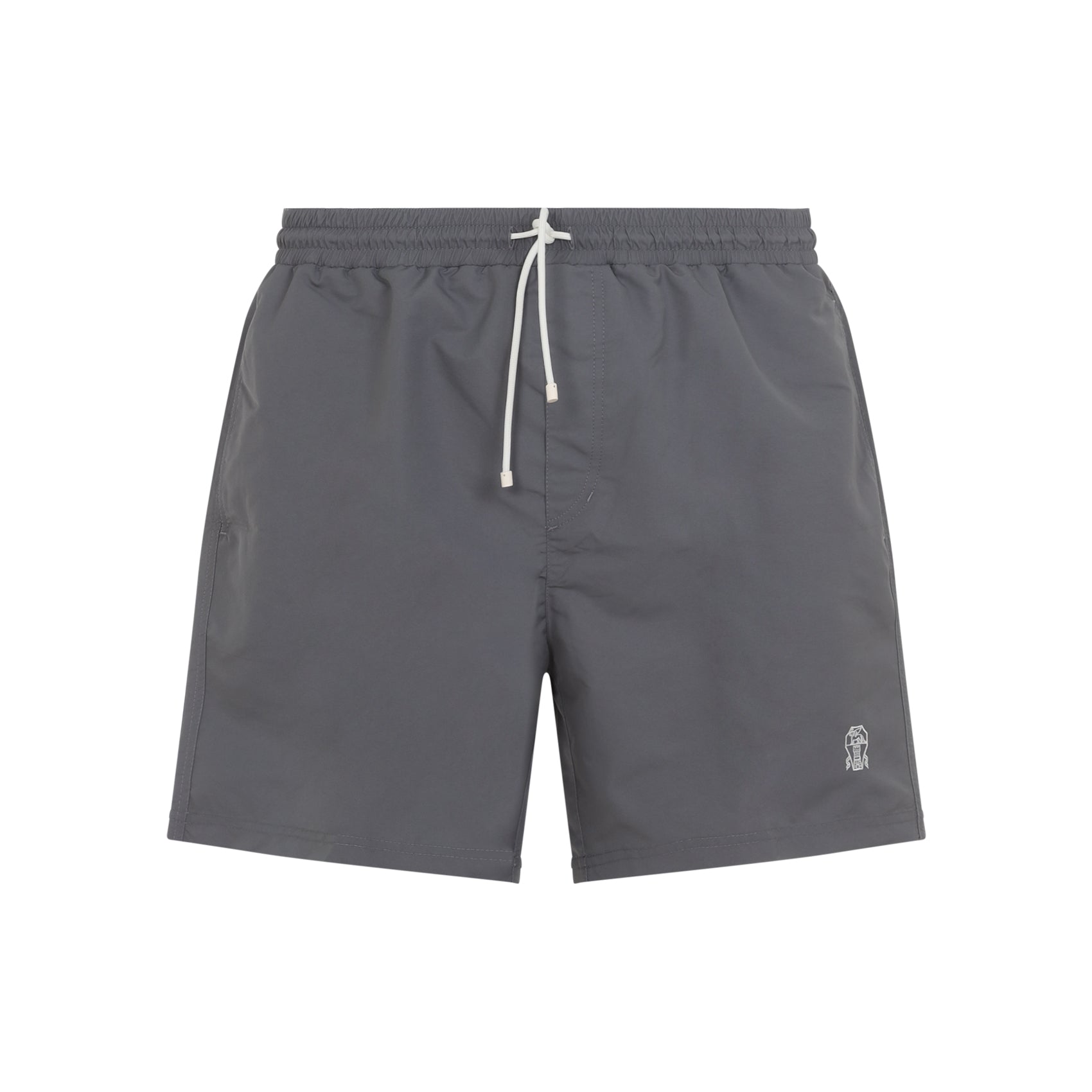 Grey Swim Shorts with Adjustable Waistband