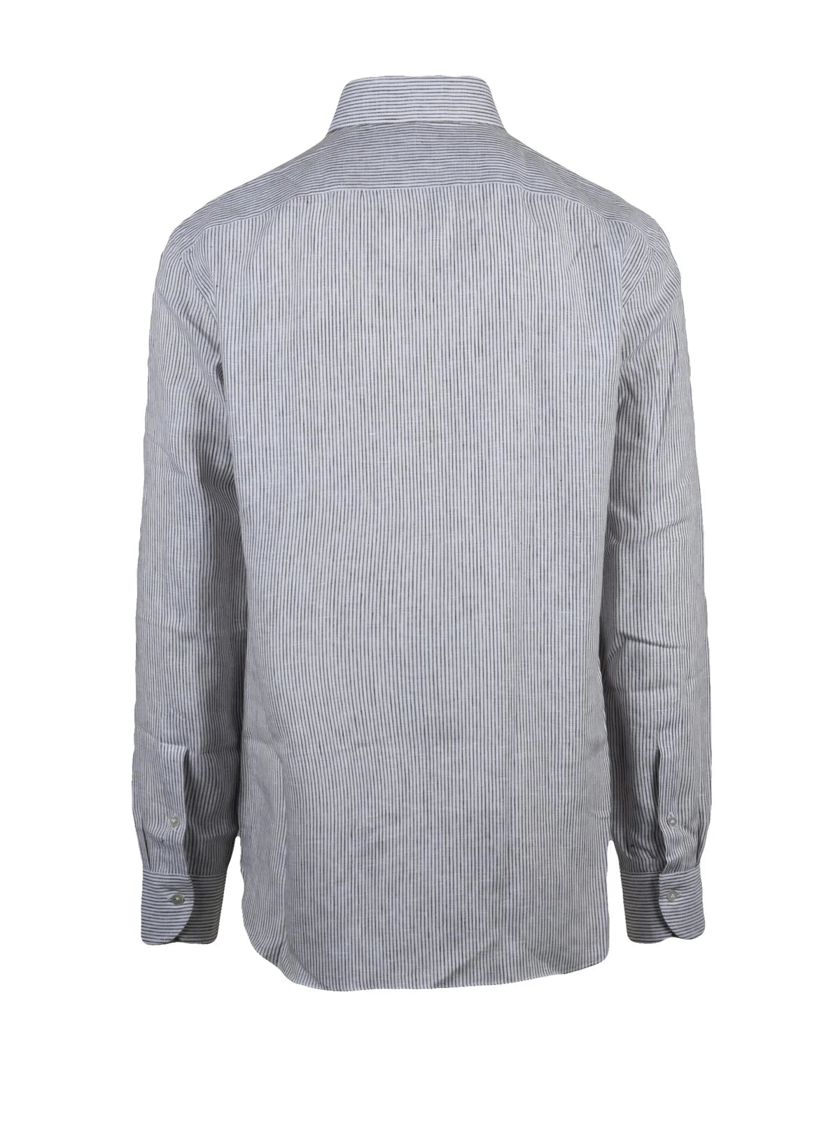 White/Beige Cotton Linen Shirt