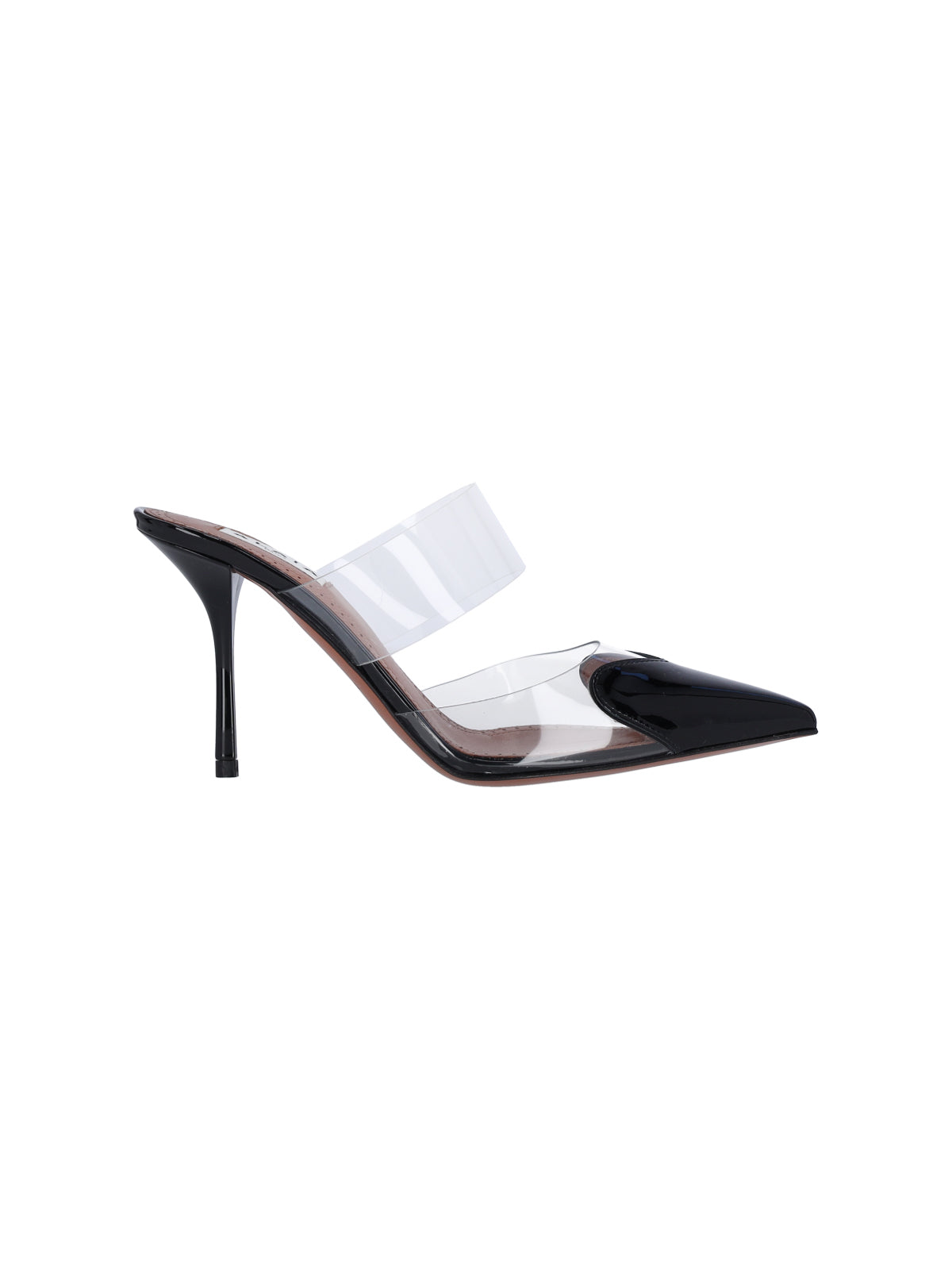 Black Le Cœur Heart Leather Mules