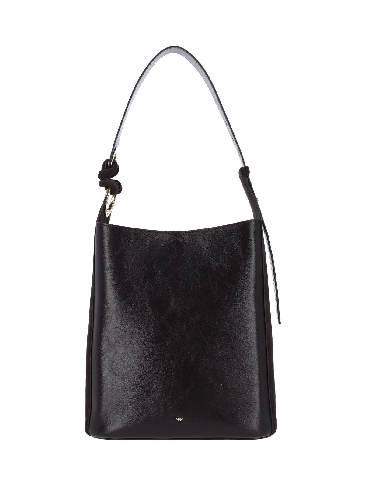 "Ringo Chesterfield" Shoulder Bag In Brown Calfskin