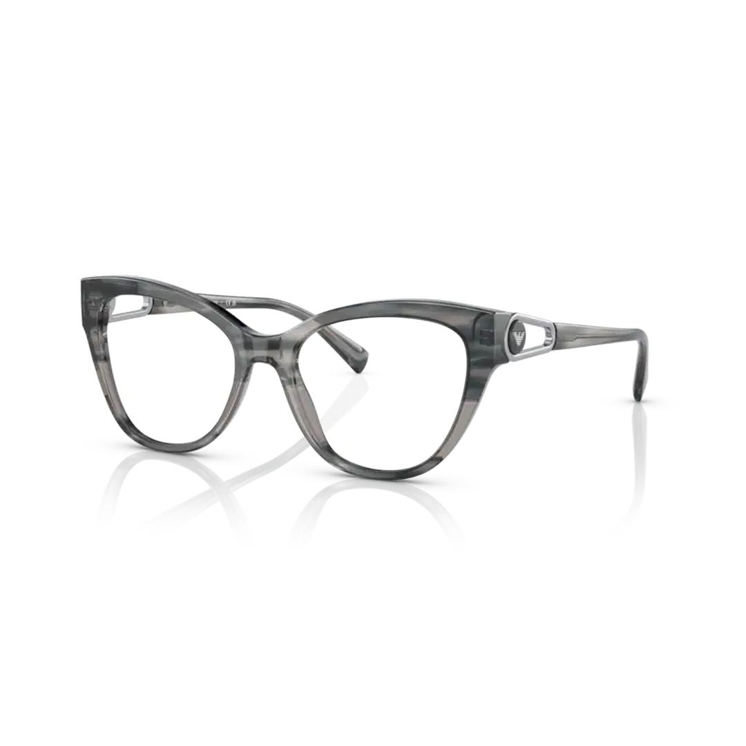 3212 Vista Translucent Grey Acetate Cat-Eye Eyeglasses