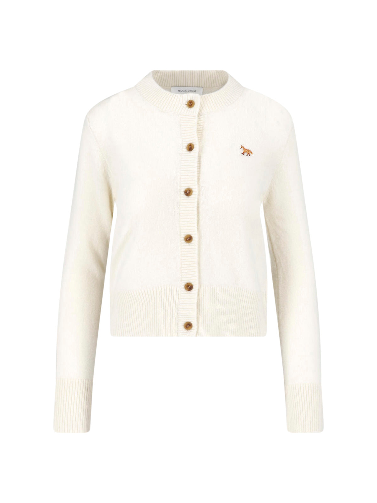 Cropped Long-Sleeved Cardigan Sweater