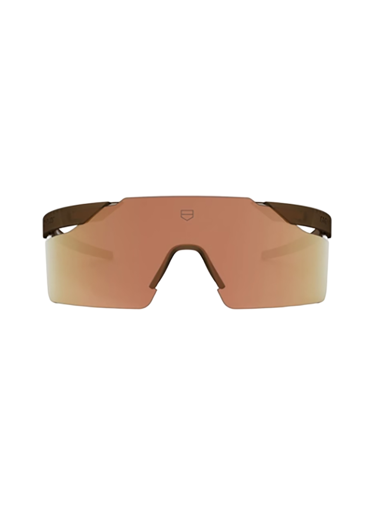 Sunglasses With Reflective Rose-Gold Lens And Minimalistic Frame