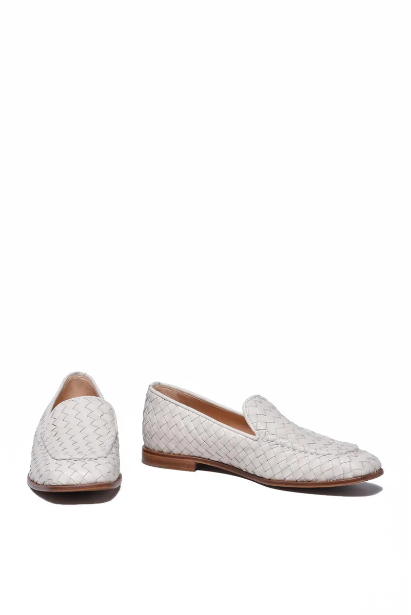 Woven Loafer - White