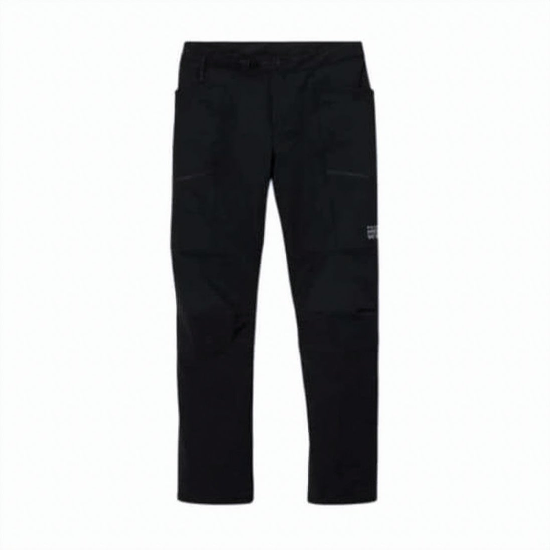 Straight Fit Black Pants with Design