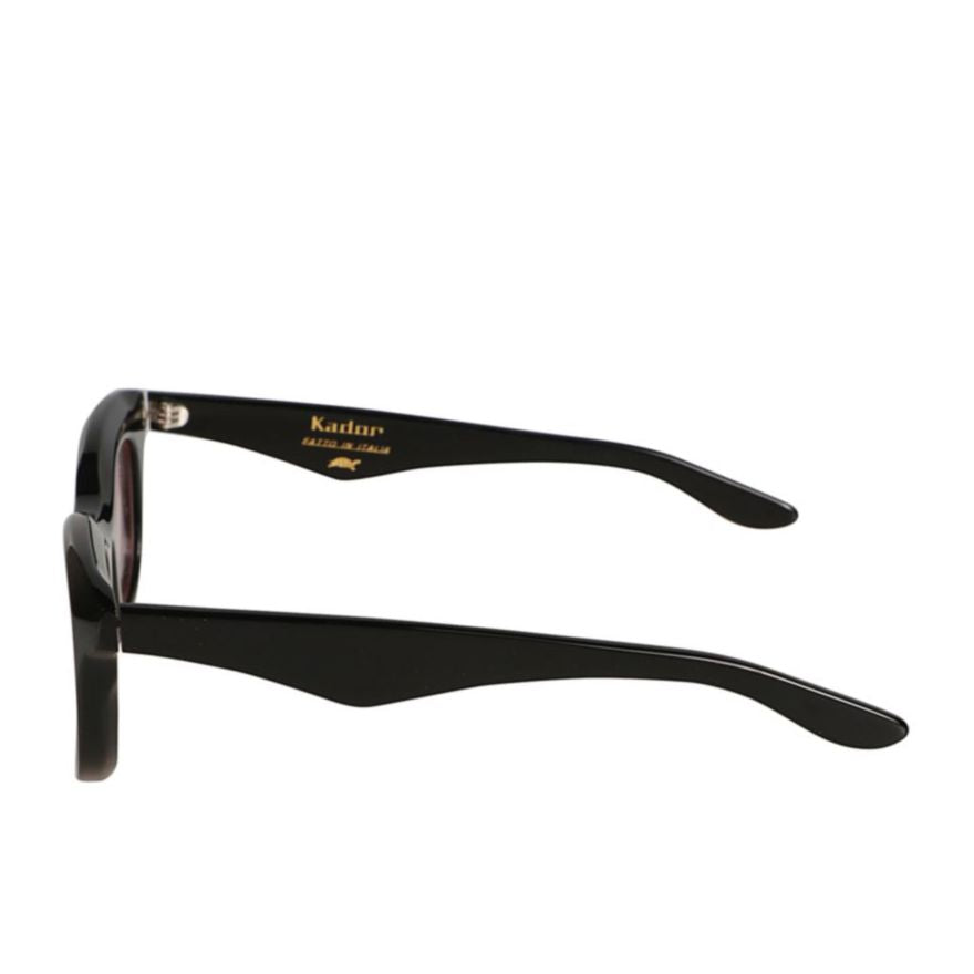 Joya Bold Black Frame Sunglasses with Soft Pink Lenses