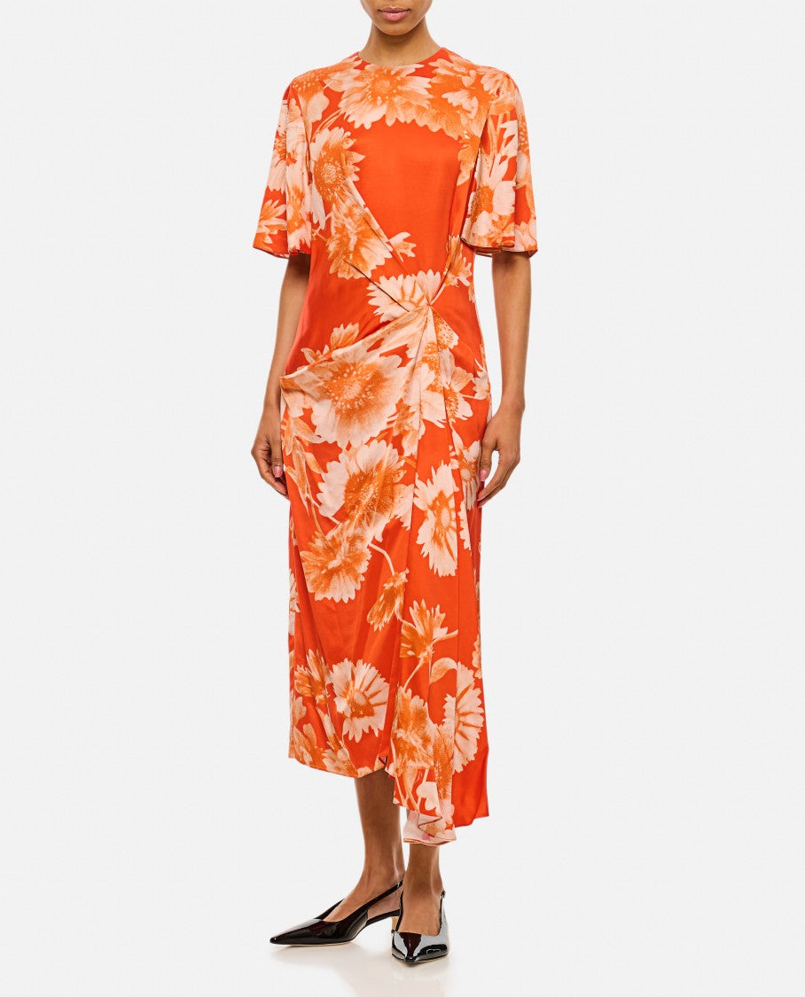 Draped Midi Dress